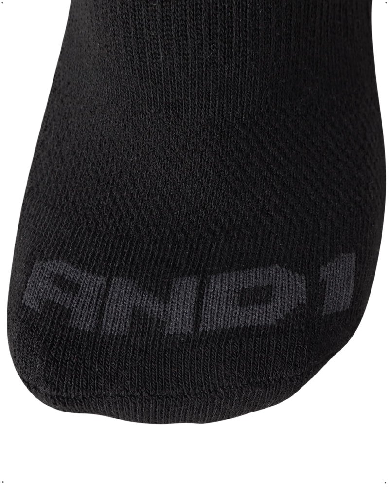 AND1 Men's Crew Socks - 12 Pack Performance Cushion Comfort Crew Socks - Breathable Athletic Socks for Men (6-12.5), Size 6-12.5, Black - Image 5